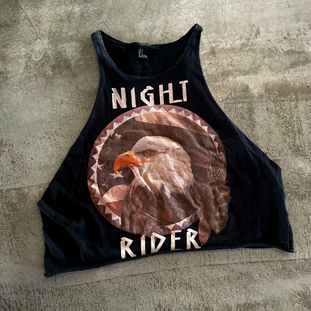 Night Rider Crop Tank